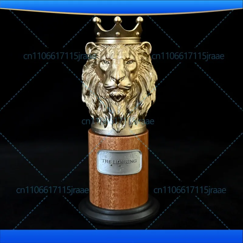 Full height 170MM home desktop ornament, gold lion king bust ornament LTCP-468/