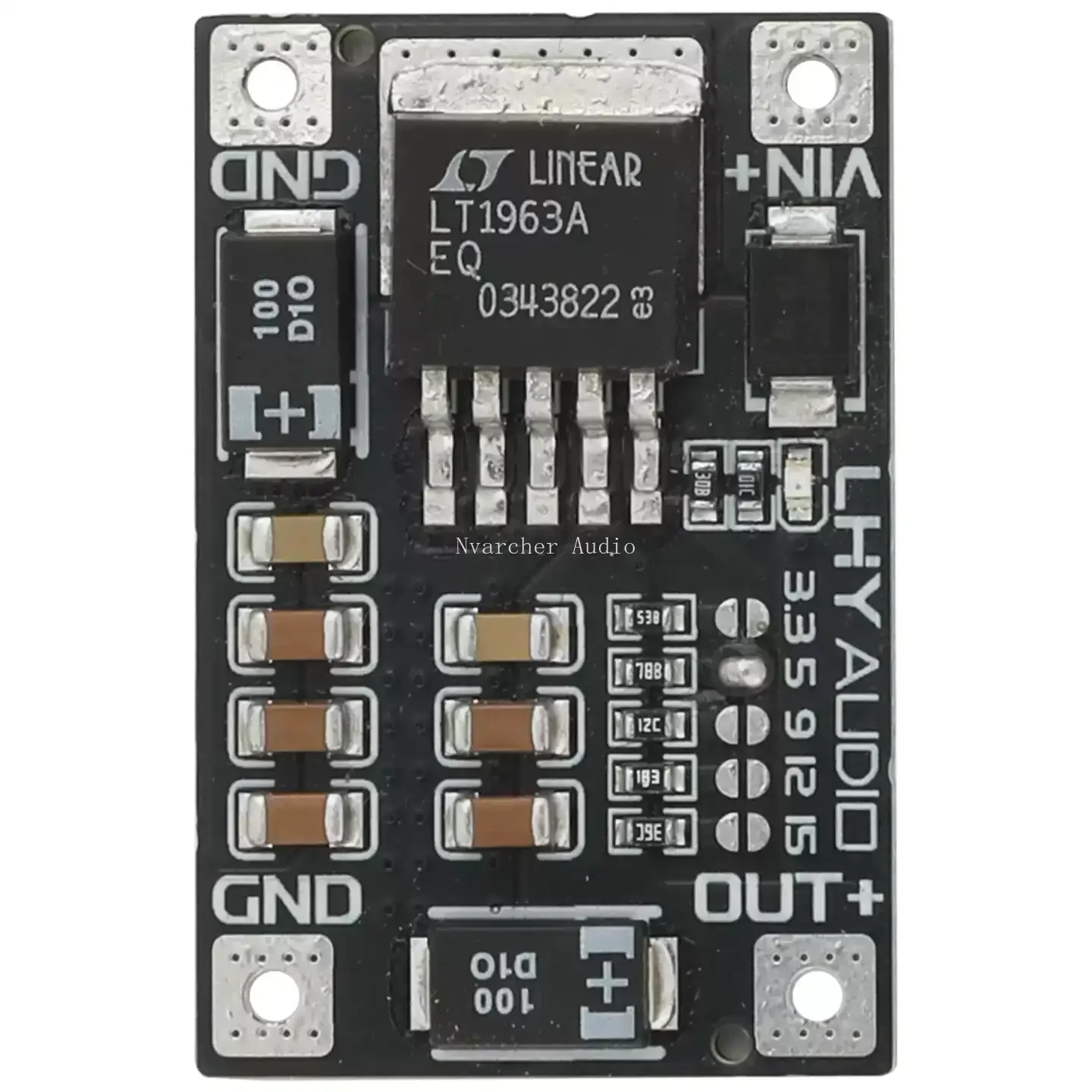 LT1963 DC linear regulated power supply board, low dropout 3.3V 5V 9V 12V 5V 1.5A output