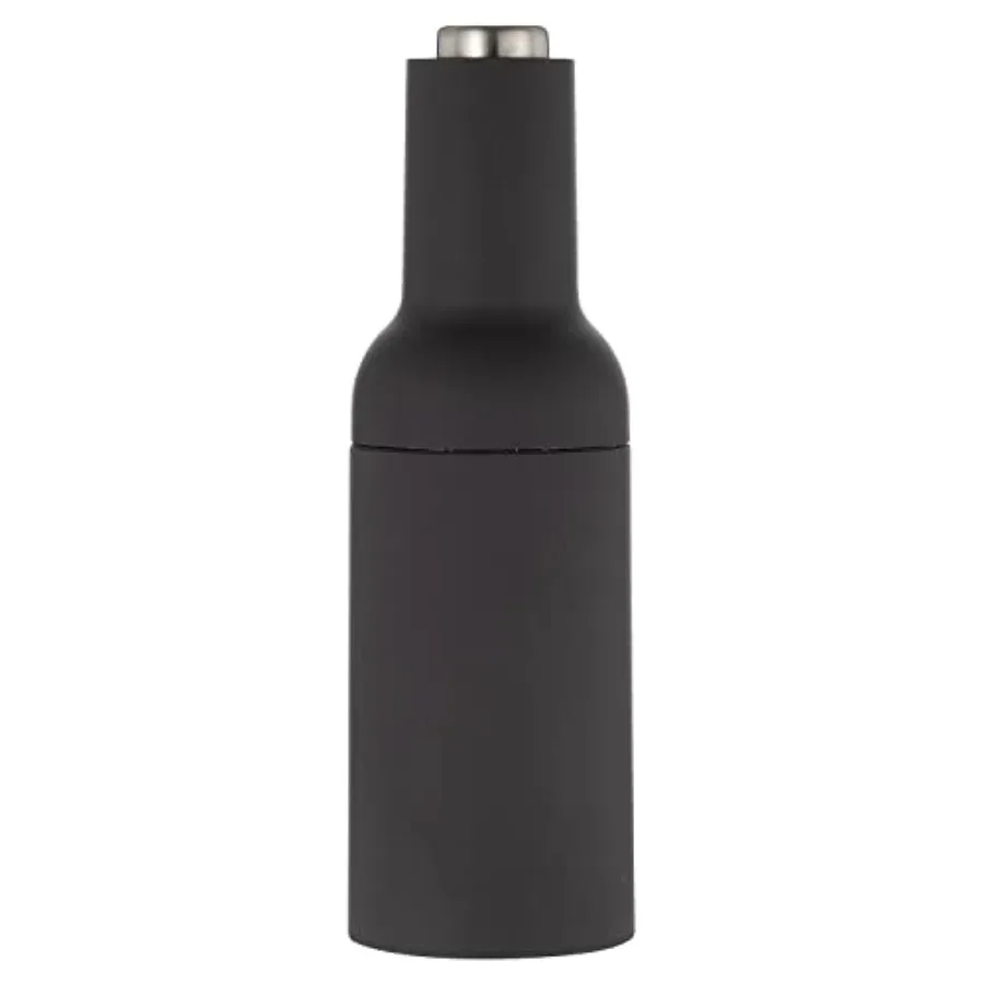 

Electric Sugar Salt Pepper Grinder 8.75-Inches High Matte Black Finish for Kitchen Countertop Use Durable Stainless Steel Const
