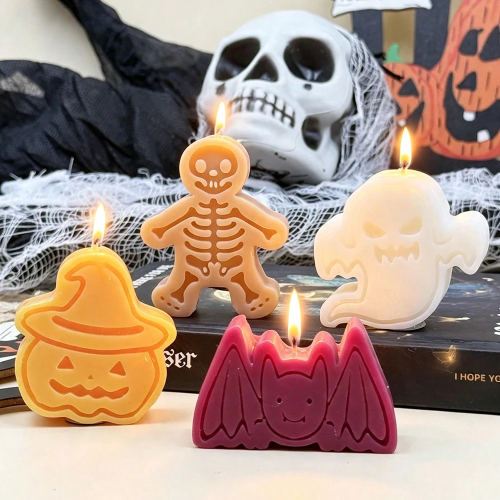 Creative Halloween Skeleton Pumpkin Scented Candle Funny and Festive Fragrances Gift High Craftsmanship Ornaments
