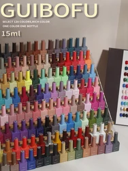 120 color Series Fall Shine Finish Semi Permanent Glitter Sequins Gel Nail Polish Set Kit Soak Off Uv Varnish Nail Art 15ml