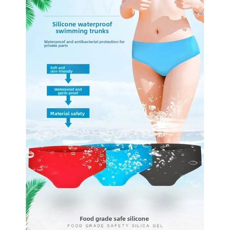 ‌ فترة ودية سيليكون السباحة ملخصات النساء صحية مقاومة للماء ملابس السباحة مانعة للتسرب الصيف شاطئ بركة حزب الجلد ودية