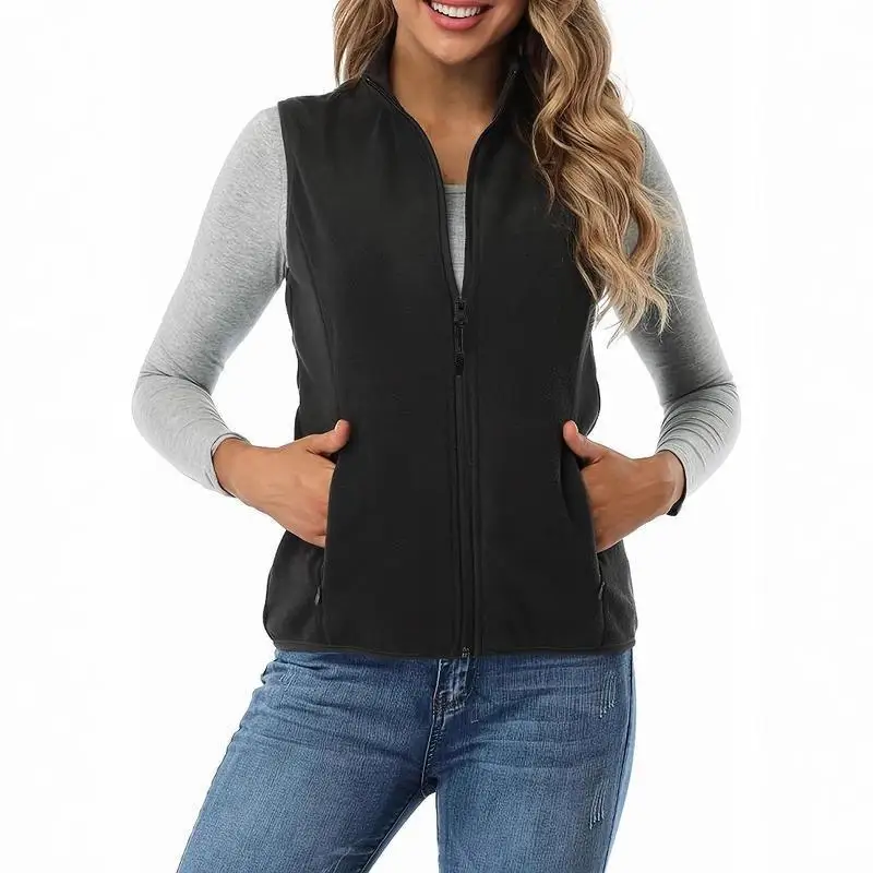 Women's Polar Soft Face Vest Classic Fit Sleeveless Jacket Spring 2026 Inner Wear Regular Length Other Material 100%