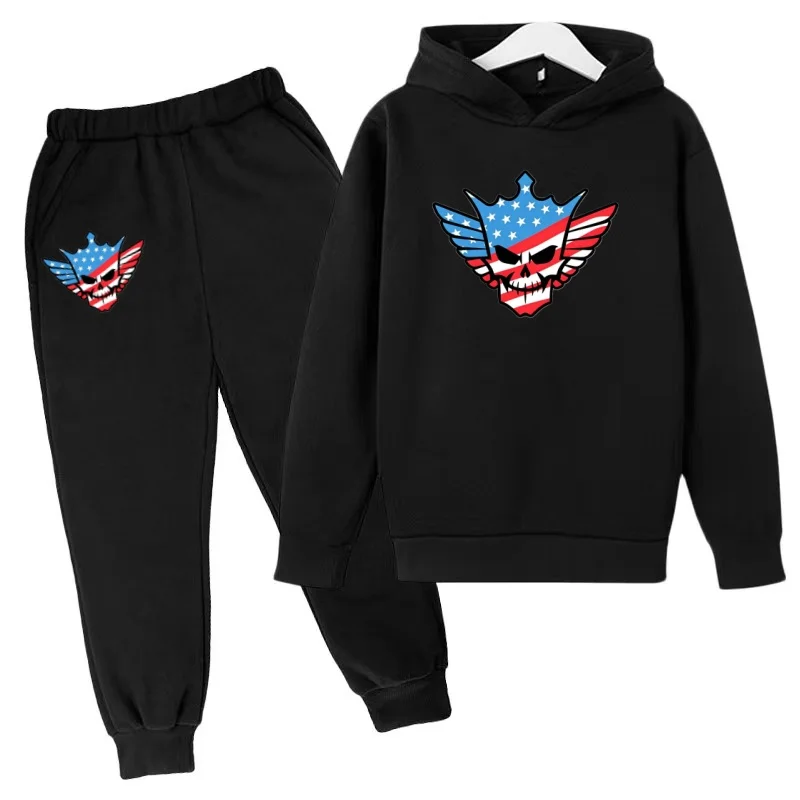 Kinder-Sportoutfit Marke - Hoodie + Hose mit Kodiroz Anime-Mustern, geeignet für Jungen und Mädchen im Alter von 3 bis 13 Jahren. – Detail 13