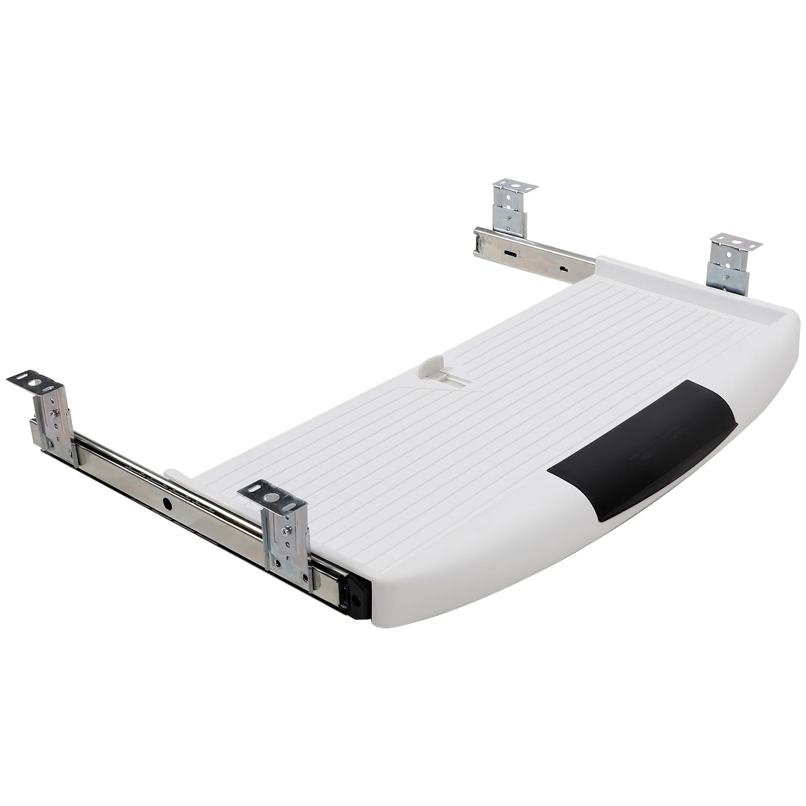 

Office Keyboard Tray Under Desk Pull Out Sturdy Plastic Keyboard Drawer Slide Out Comfortable Typing Tray Under Table Drawer