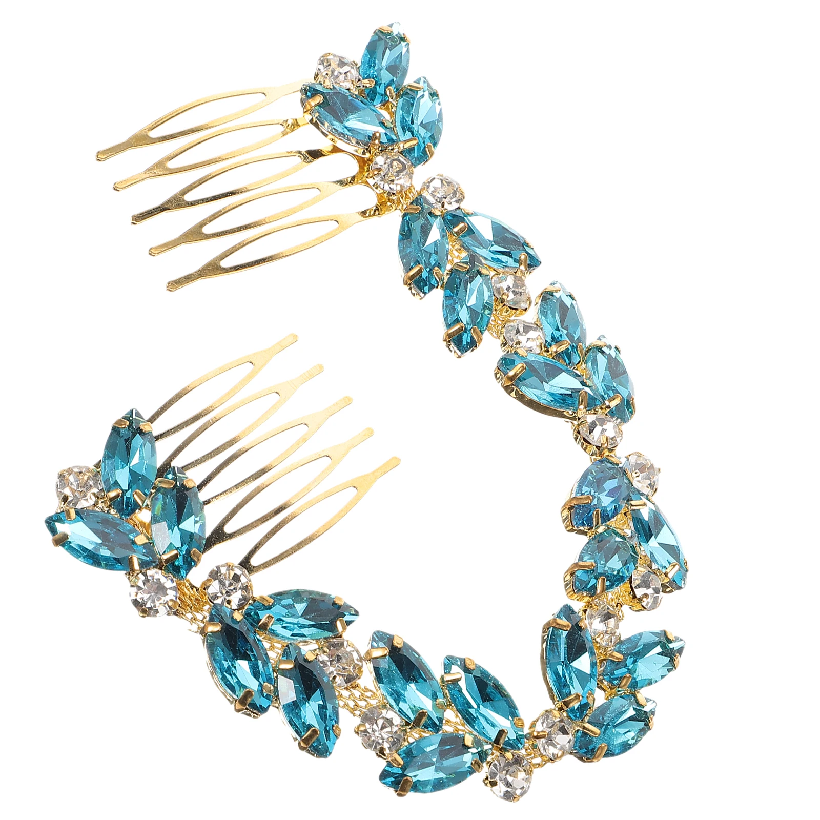 مشط زجاجي من حجر الراين أداة تصفيف دبوس الشعر الملفوف للنساء والفتيات وحفلات الزفاف وإكسسوارات الشعر وشوكة الشعر #4