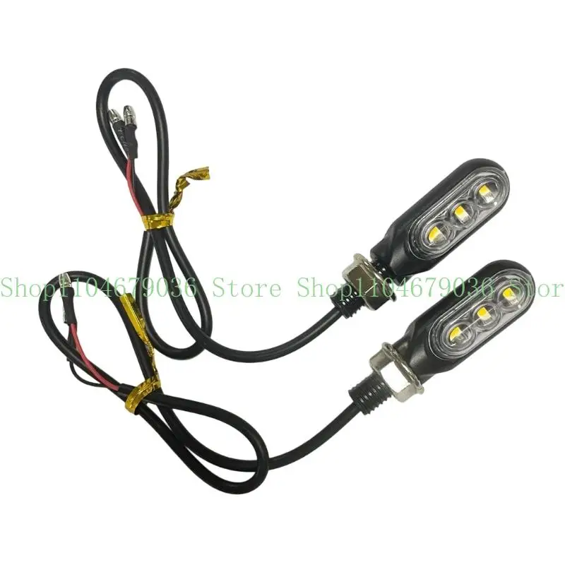652F Sequential Turn Indicators Compact Design High Visibility LED Waterproof Easy Mounting Modification Part For Motorcycles
