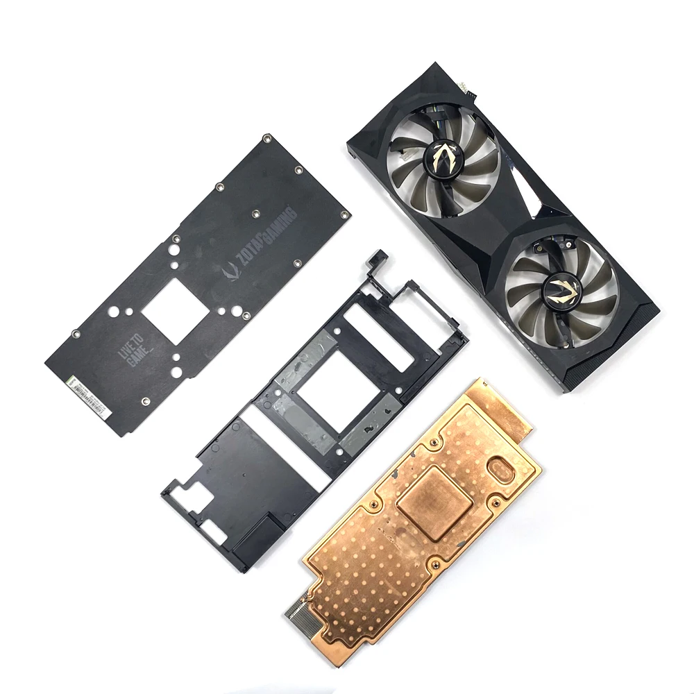 Imagem -01 - Ventilador de Refrigeração para Zotac Rtx2080 ti Twin Placa Gráfica Cooler Latão Tamanho 71*71*71*71 mm da Instalação do Dissipador Calor ventilador de refrigeracao para zotac rtx2080 ti twin placa grafica cooler latao tamanho 71717171 mm da instalacao do dissipador calor 01