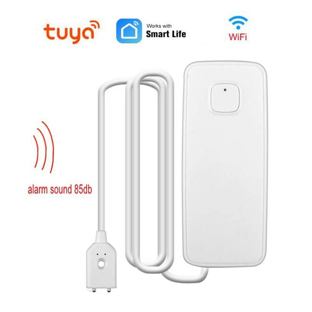 WiFi Water Sensor Large Sound Water Overflow Level Detector For Basements