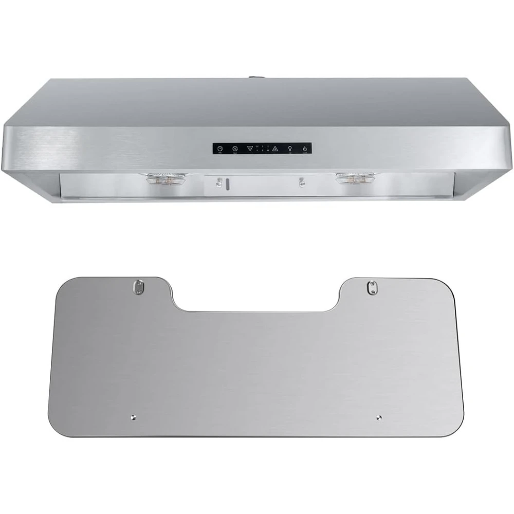 Under Cabinet Hood SC8836BS Bundle with Pacific SUS304 Deflector Board Product Dimensions 36