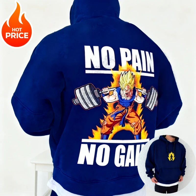 Dragon Ball Son Goku Harajuku Saiyan Streetwear automne hommes sweat à capuche Vintage hiver femmes surdimensionné sweat à capuche à manches longues