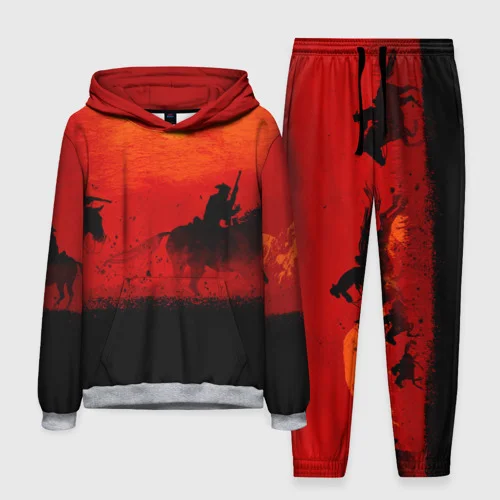 Game Red Dead Redemption 2 Hoodies Pants Suit 3D Print Men Women Adult Jogger Tracksuit Outfits Fashion Men's Clothing 2pcs Sets