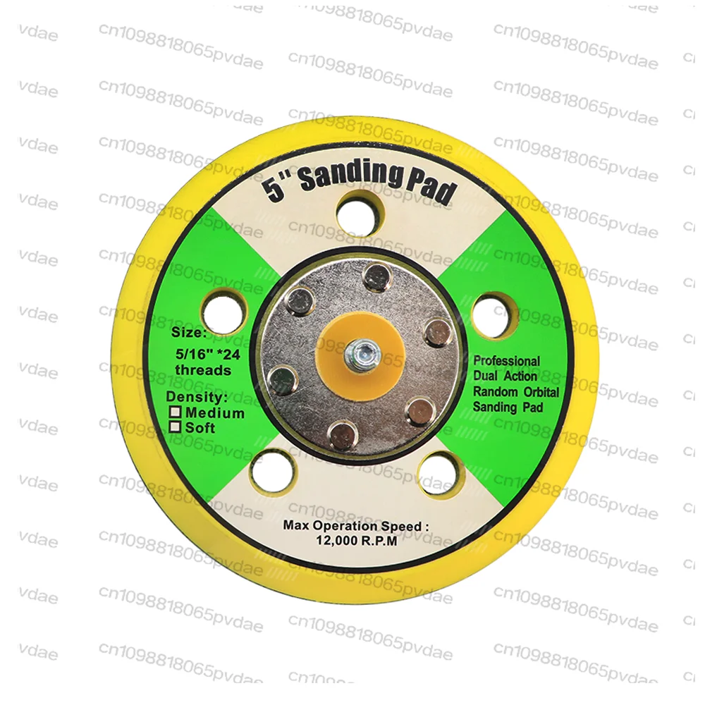 1PC 2-6 Inch Hook and Loop Backing Pad,Backing Plates  Random Orbital Sander,Air Sander Sanding Pad,5/16