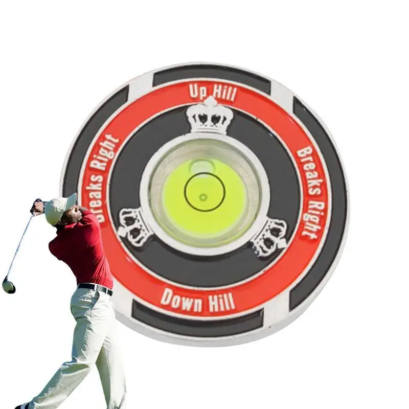 Golf Hat Clip Ball Marker Green Reader High Precision Golf Slope Putting Level Reading Aid Golf Training Accessories For Golfer