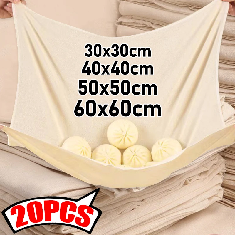 1/20x tela de queso reutilizable tela de algodón sin blanquear nuez té de la leche yogur bolsa de café colador cocina casera accesorios de cocina