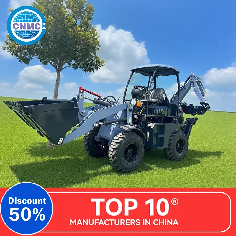 Cargador de ruedas 4x4 5 toneladas Fácil de operar Venta directa de fábrica Retroexcavadoras Jardín Carretera y Constructio Operación de dos extremos ocupada