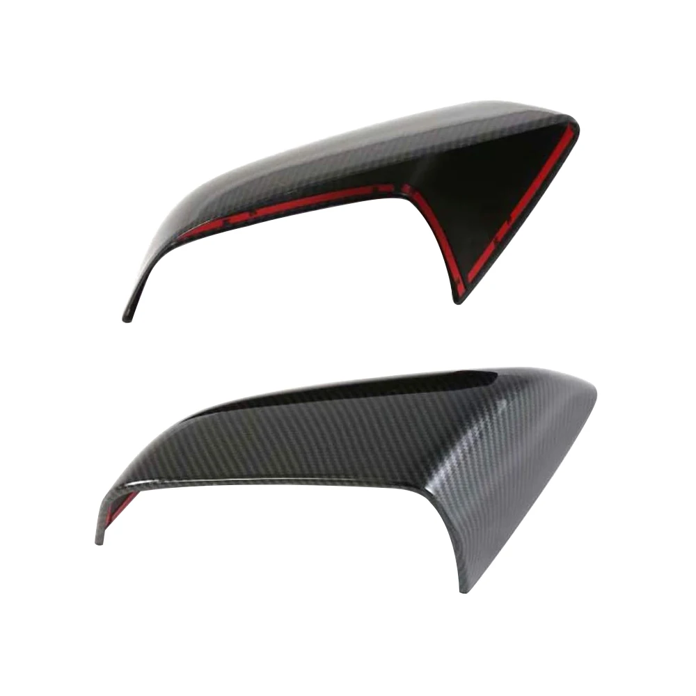 2pcs Car Side Door Rearview Cover Paste for Tesla Model S 2015 2016 2017 2018 2019