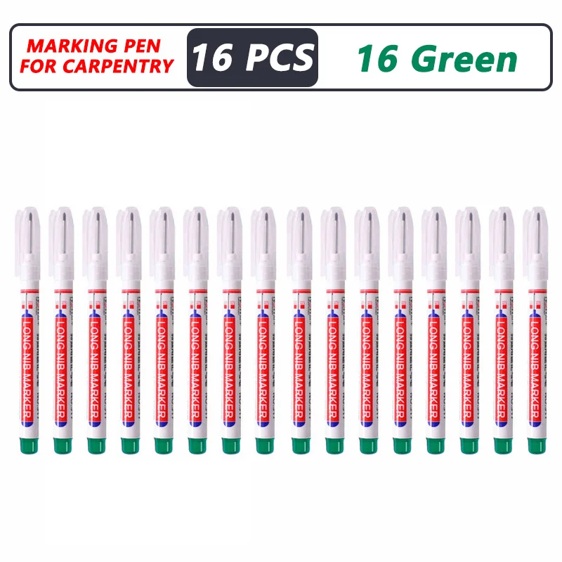 4-40 Stuks 20 Mm Diep Gat Lange Nib Hoofd Marker Voor Metalen Perforeren Pen Waterdichte Badkamer Houtbewerking decor Multifunctionele Tool