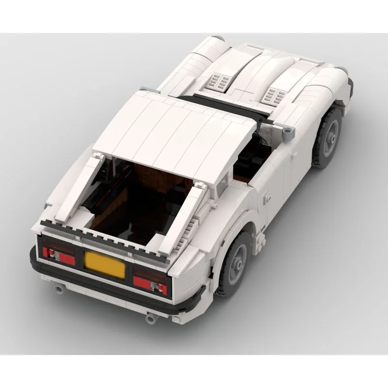 MOC-211889 ニュークラシックホワイトスポーツスーパーレーシングカービルディングブロックモデル 1008 パーツ男の子子供の誕生日おもちゃギフト