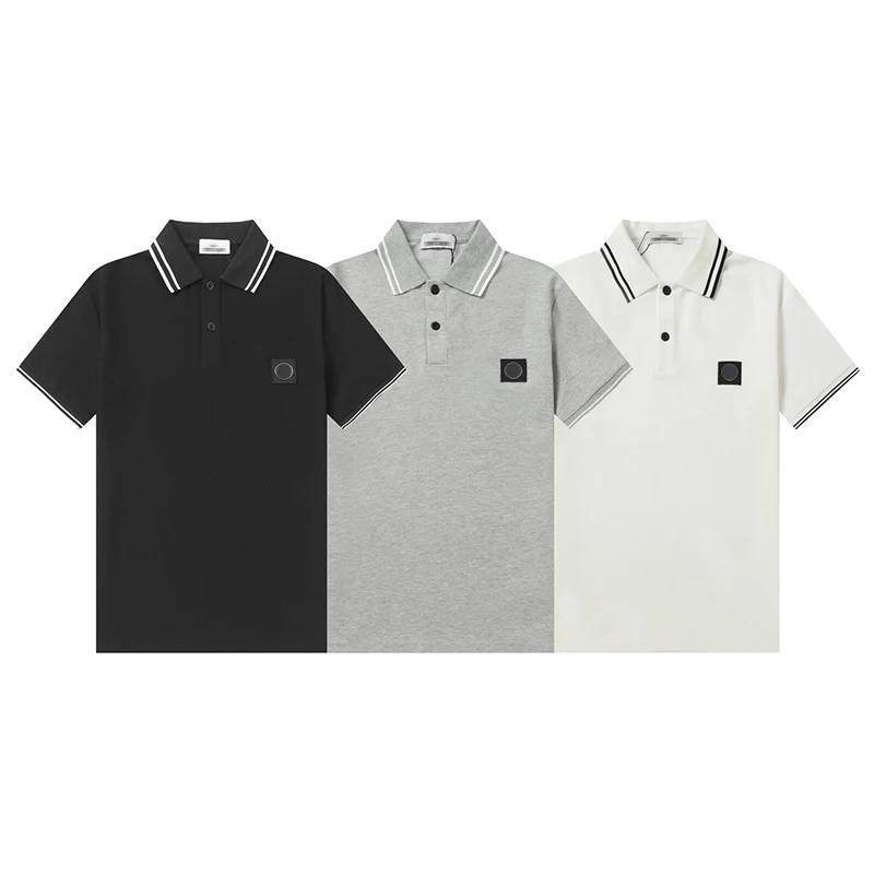 

Футболка унисекс Stone Brand с классическим вышитым логотипом, повседневная, дышащая, из чистого хлопка, укороченная