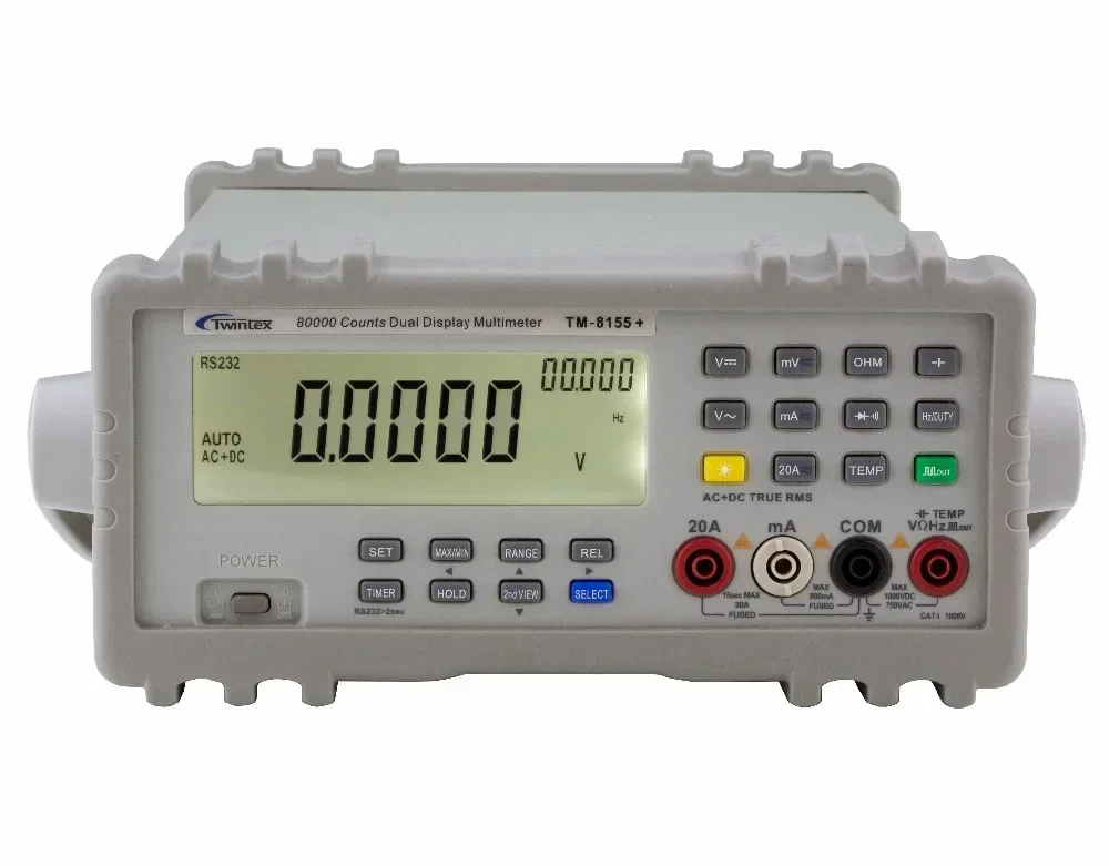 TM-8055 True RMS 4 1/2 Digits 19999 Display Bench Digital Multimeter