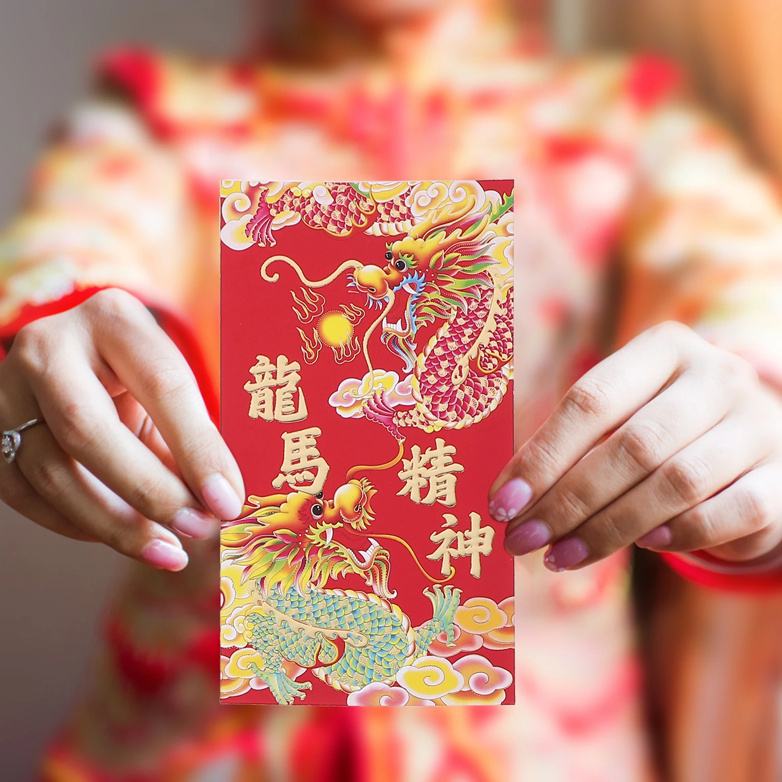 

30Pcs 2024 Chinese New Year Red Envelopes Money Packets Lucky Red Pockets With Beautiful Blessings (Random Styles) For Festivals