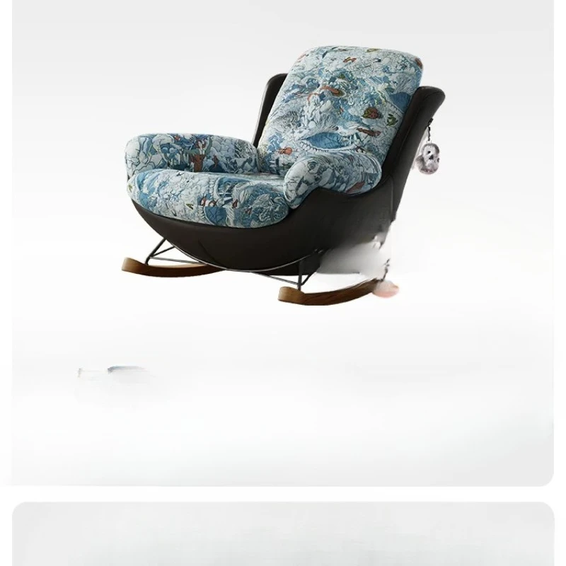 Rocking chair, recliner, balcony living room home retro French lazy