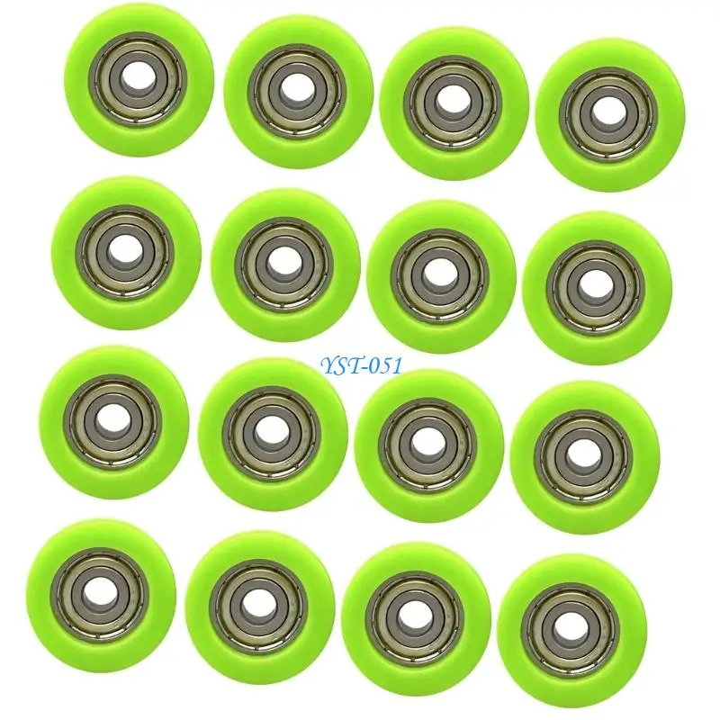 E15A Pack of 16 Universal Replacement Rollers Bearing Rollers for Sliding Door and Window