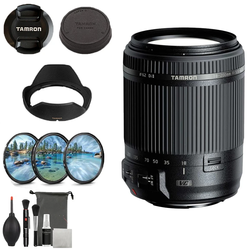 

Tamron AF 18-200mm F/3.5-6.3 Di-II VC All-in-One Zoom for Nikon Canon MOunt (B018)