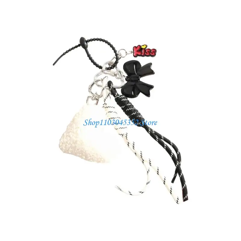 

Braided Rope Keychain Bag Decorations Charms Car Keyring Trendy Bag Accessories