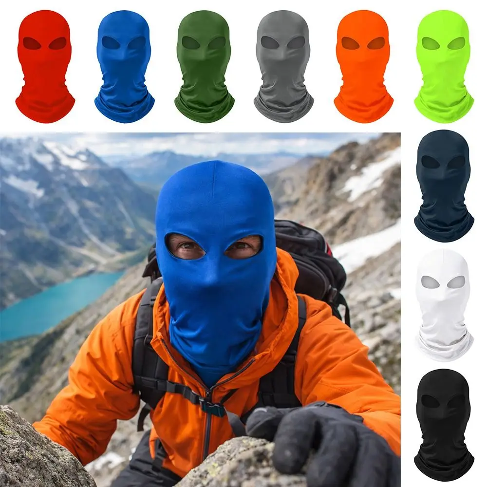 Cotton Fiber Cycling Head Cover Breathable Sweat Absorption Sun Protection Head Wrap Full Face Motorcycle Cycling Head Cover
