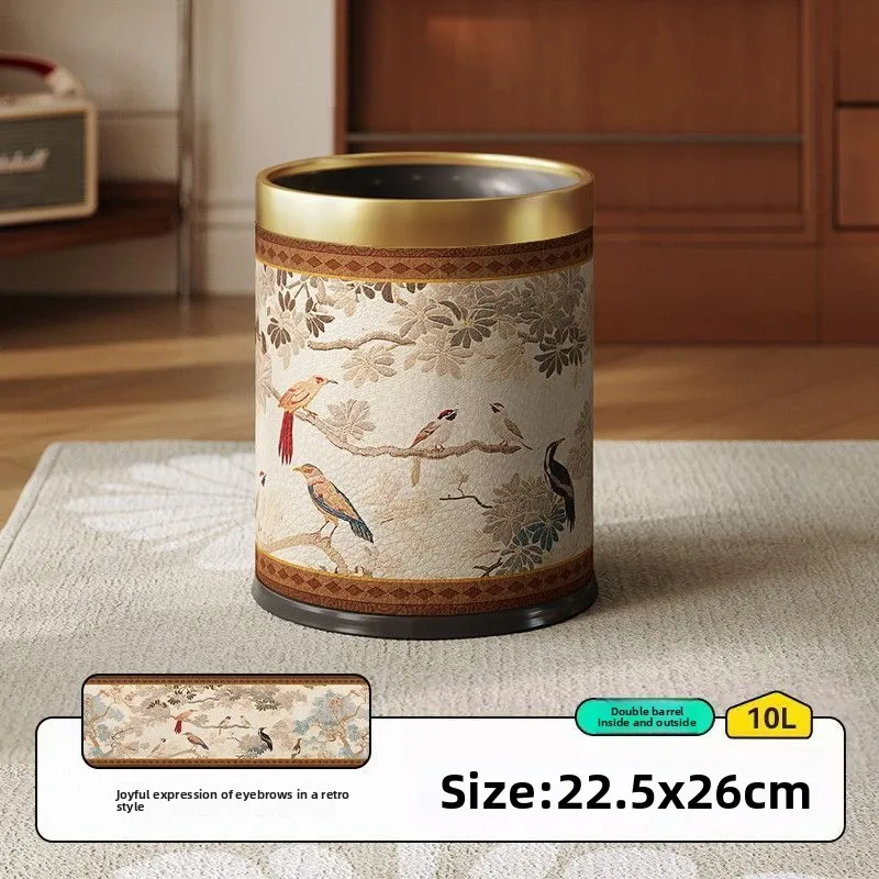 

Большая кожаная сумка-контейнер для мусора в американском стиле, класса люкс, для дома: для гостиной, спальни, кухни, для уборки дома