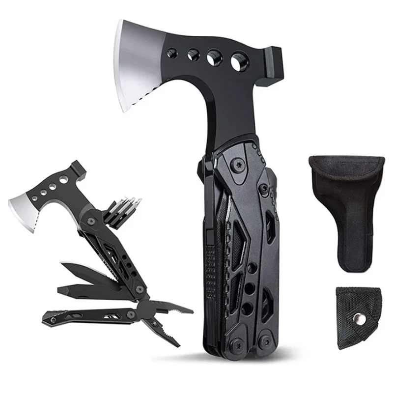 Multifunctional Tool Multitool Axe Stainless Steel Outdoor Survival Wire Cutter Camping Knife Wrench Hand Tools with Screwdriver