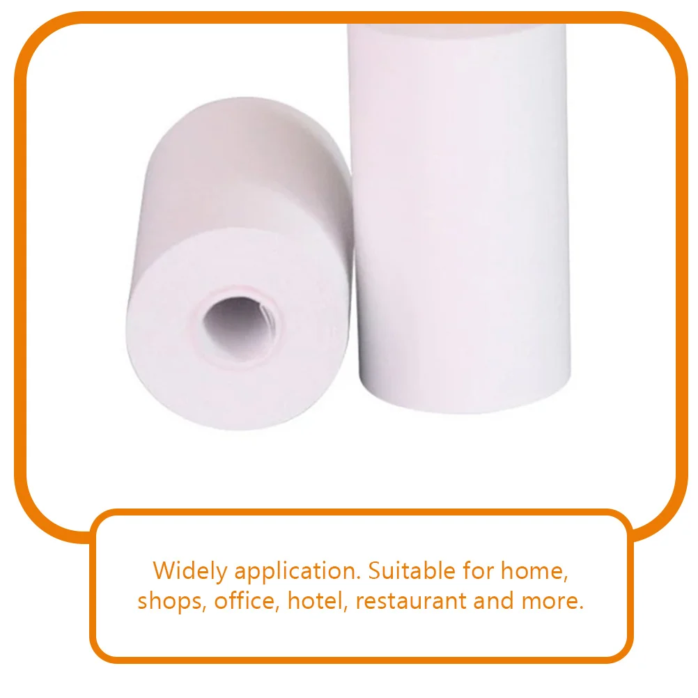 10 Rolls Receipt Paper Thermal Cashier 57x25 Tubeless Supermarket Take-out POS Machine Error Printing Set/10 (57*25mm) Printer