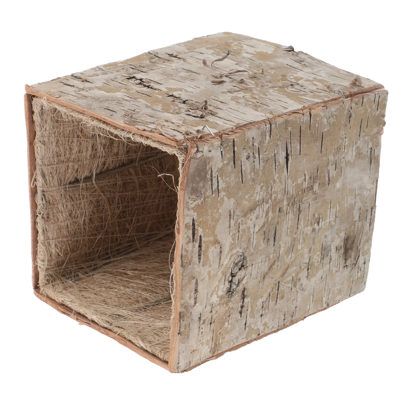 Birch Bark Flower Pot Handcrafted Rustic Planter for Succulents Cacti Floral Arrangements Balcony Patio Home Garden Decor