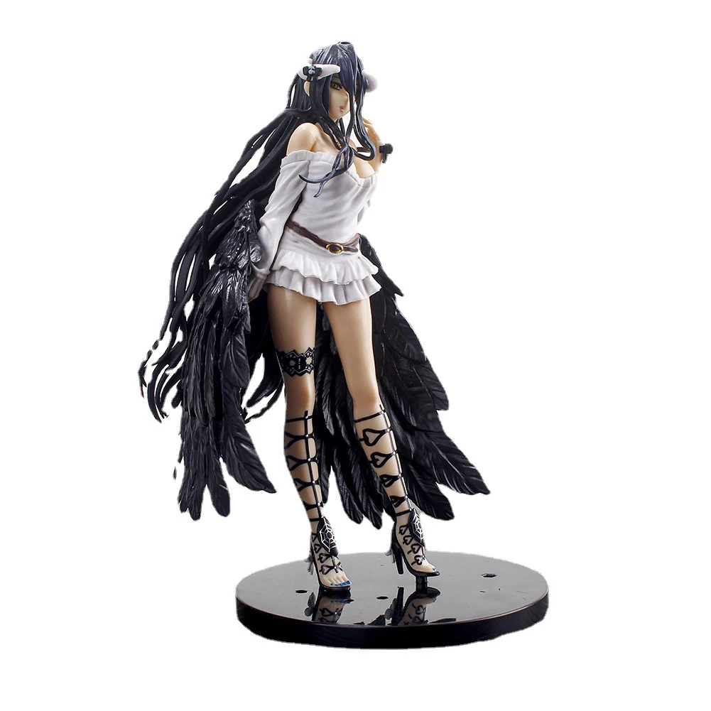 

Anime Figure Albedo Figure Albedo Standing Action Figures Doll PVC Girl Model Toys Adult Ornament Collection Statue Gifts 21.5cm