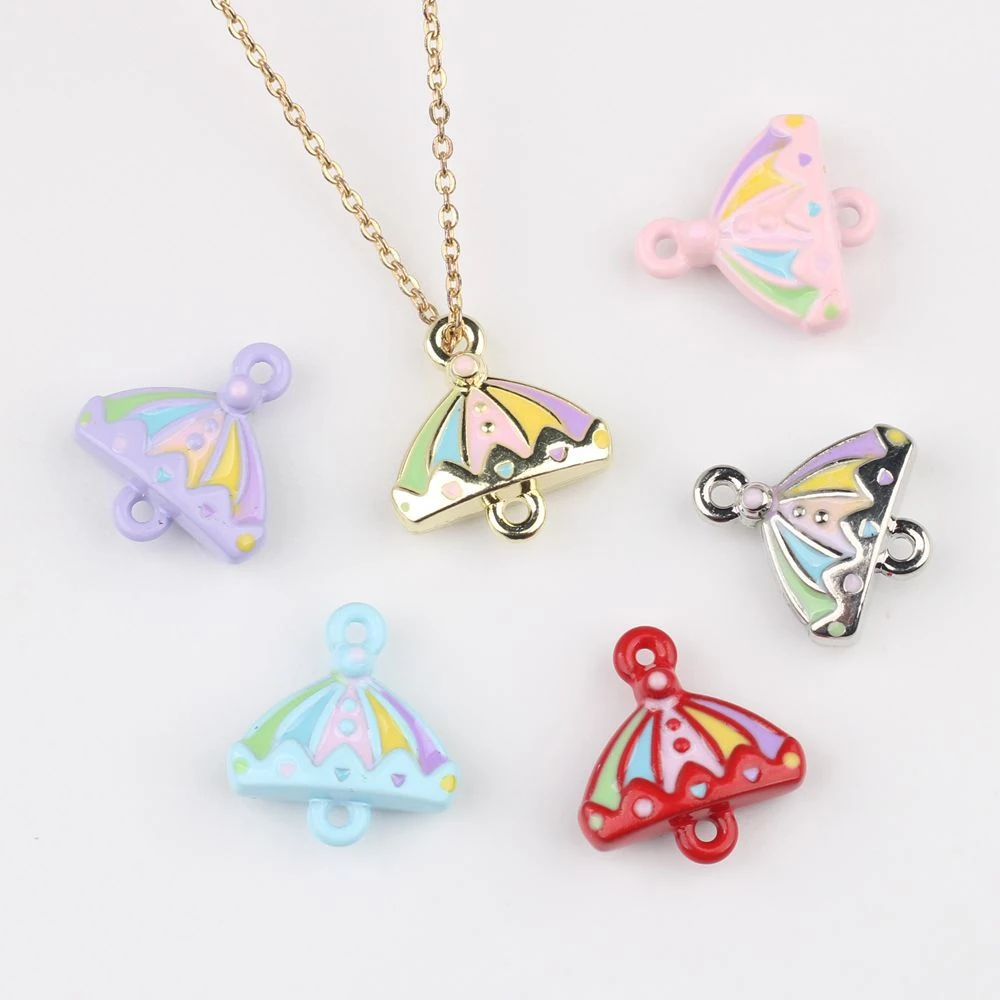 

10pcs Cute Tent Shape Charms Pendant Connector Earring Necklace Bracelet Jewelry Making Accessories DIY Handmade Ornaments Craft