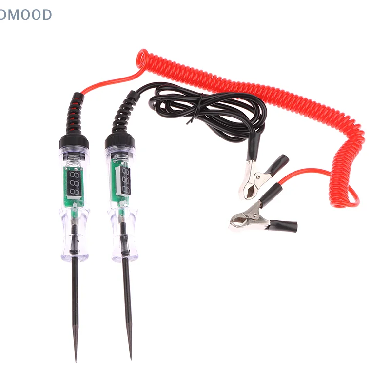 Digital Display Long Probe Pen Light Bulb 6V 12V 24V DC Car Truck Voltage Circuit Tester Automobile Repair Diagnostic Tools