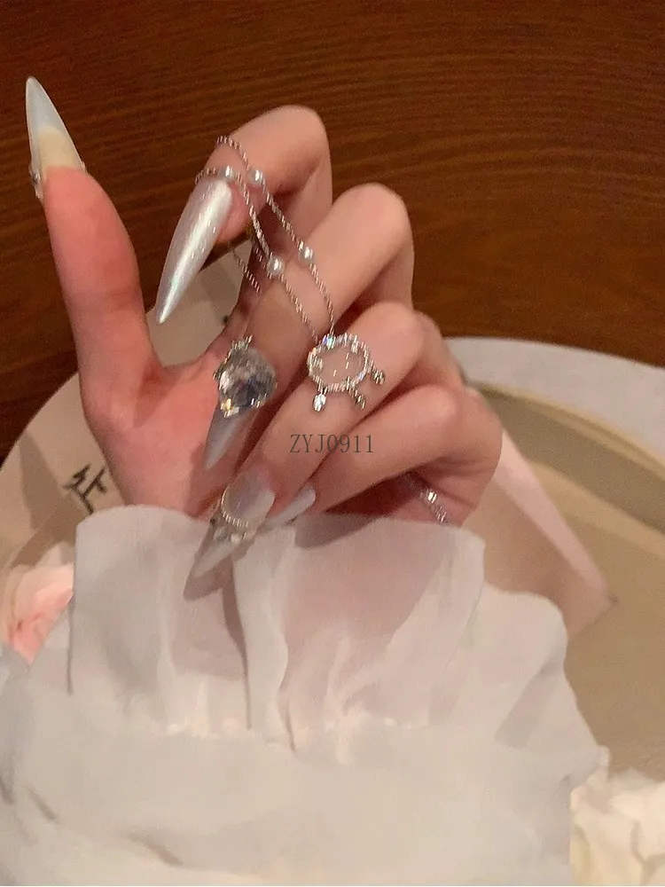 Nuevo Colgante de cerradura de seguridad s925 de estilo chino, collar de plata de ley, cadena de clavícula de nicho exquisito