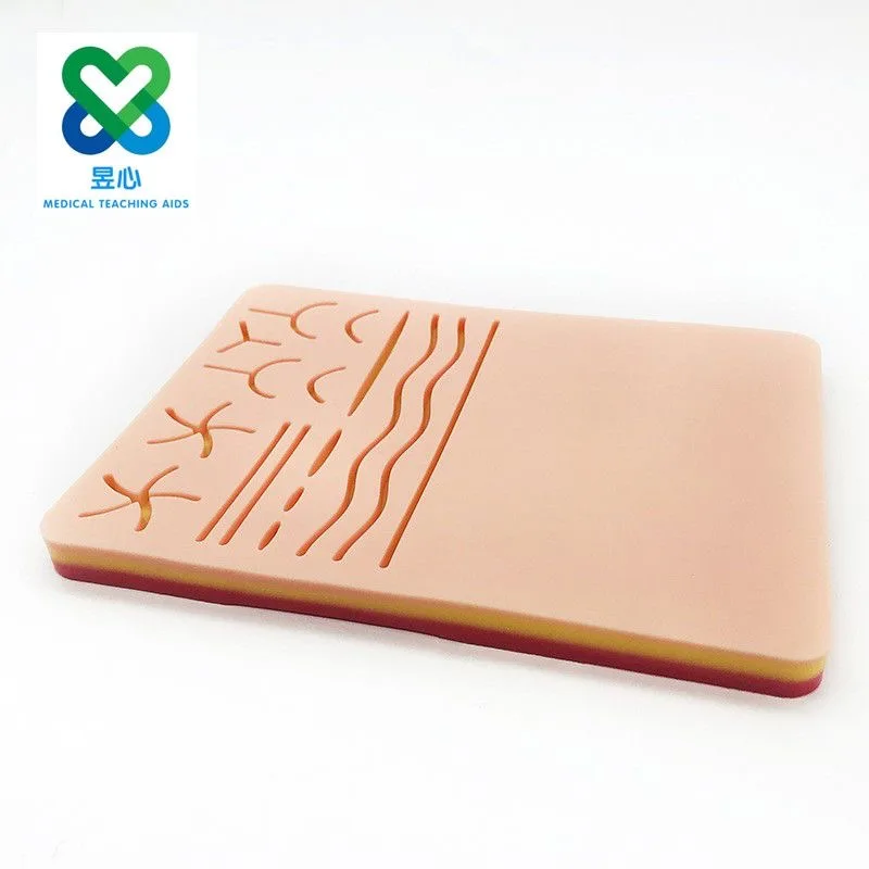 2pcs Silicone Multi-Wound Skin Suturing Pad Module DIY Wound Dual-Use Suturing Training Model