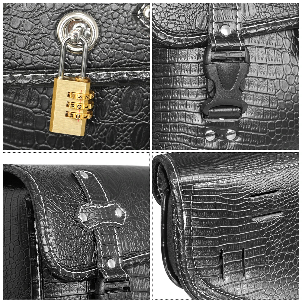 دراجة نارية Swingarm حقيبة الجانب الأيسر حقيبة منفردة ريترو الجلود سوينغ الذراع أكياس لنماذج سوفتيل داينا منخفضة رايدر دراجة نارية الملحقات