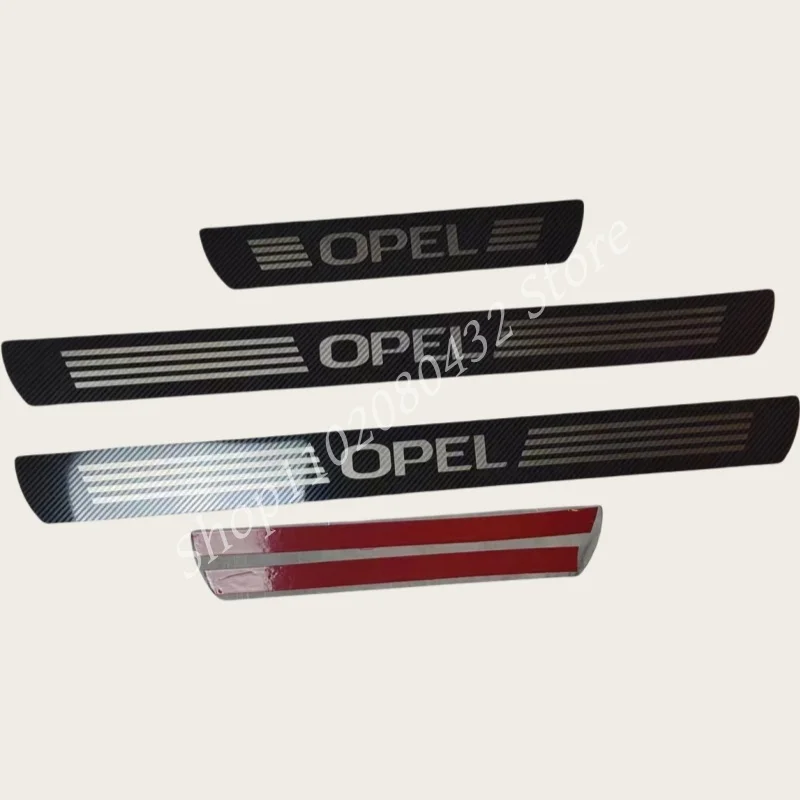 Cubierta de acero inoxidable de alta calidad para coche, cubierta protectora de umbral antimanchas, accesorios de Panel decorativo para opel astra zafira corsa