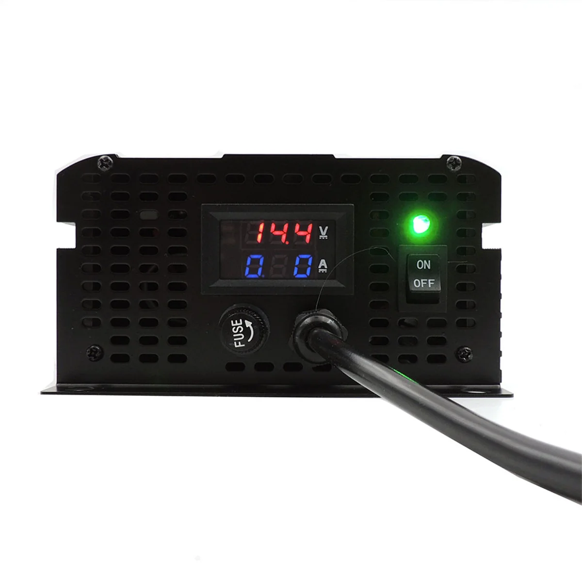 

DC12V 30A AC110V 120V 220V 230V 3 stage intelligent portable battery charger for lithuim and lead-acid battery