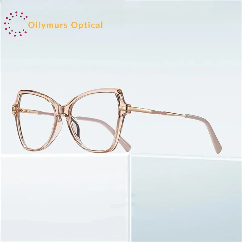 

Оправа для женских оптических очков Ollymurs: модная, качественная, в форме бабочки, из TR90, с пружинными шарнирами, дизайнерская, для коррекции зрения