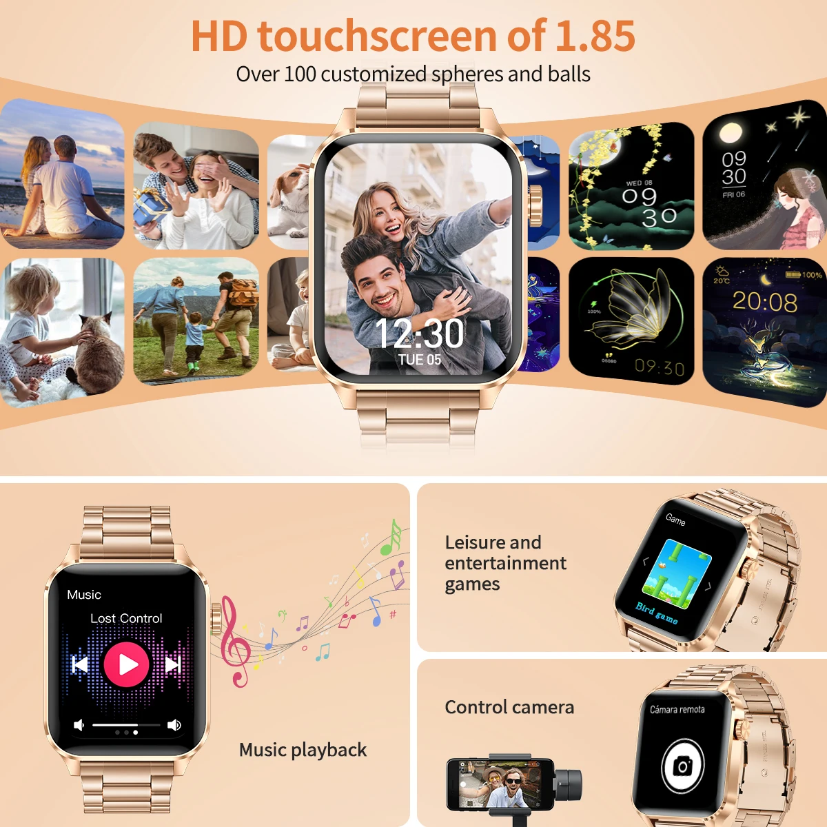 LIGE New Bluetooth Call Smart Watches Women Wrist Watch Fitness Watch Waterproof Smartwatch For Xiaomi Huawei Android iOS iPhone