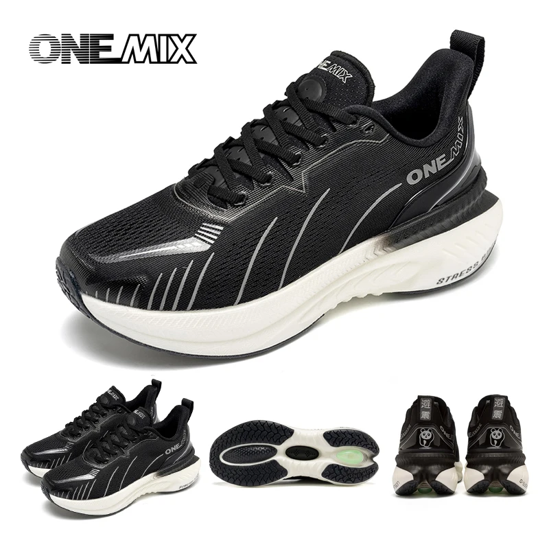 ONEMIX Gepolsterte Laufschuhe für Damen, Herbst und Winter, Heavy Runners, Schnürschuhe für Damen, Springseil, Tanz, rutschfeste Outdoor-Sneaker – Detail 15