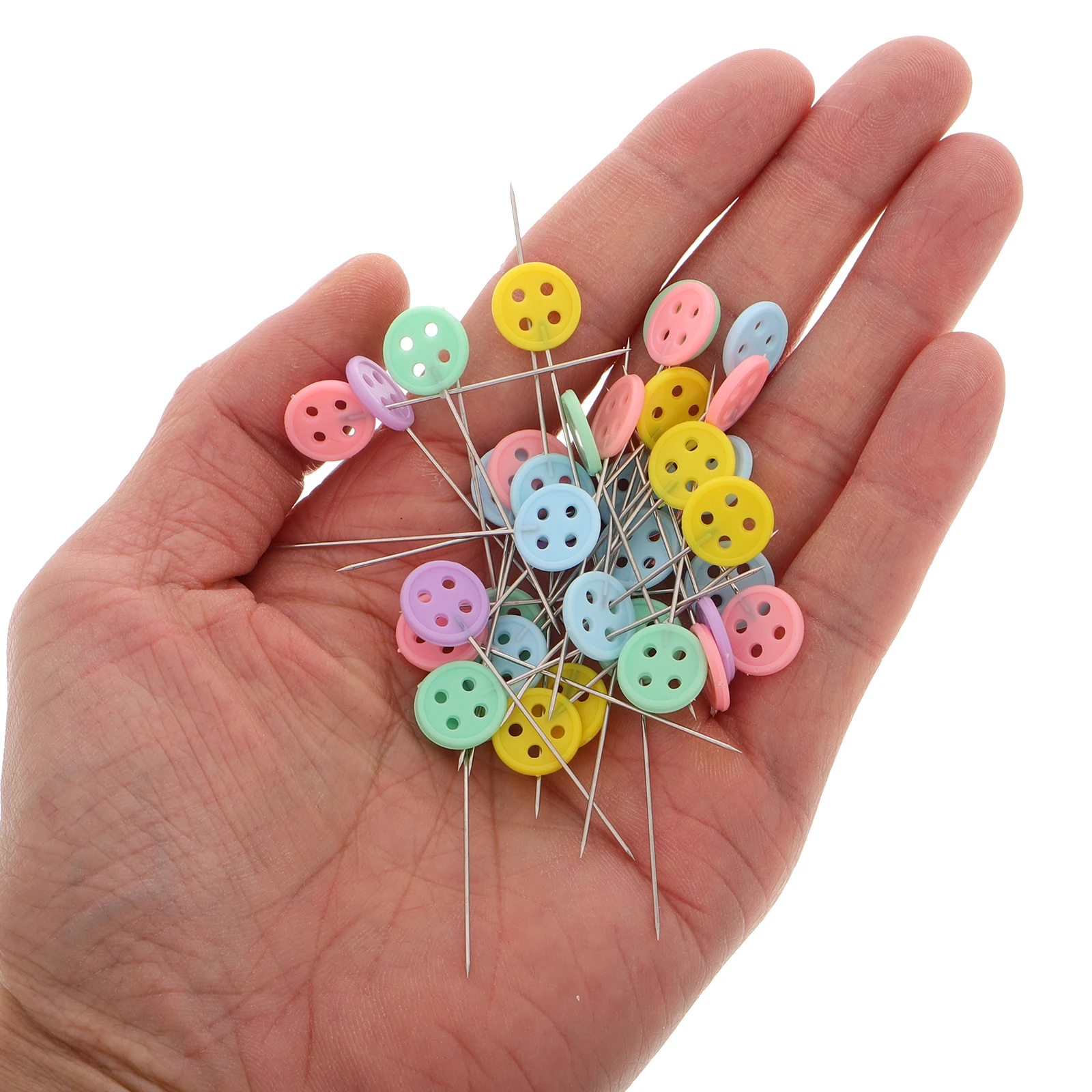 

200PCS Sewing Pins Fabric Plastic Straight Quilting Needlecraft Bow Tie Head Pins for Wedding Crafting DIY Project