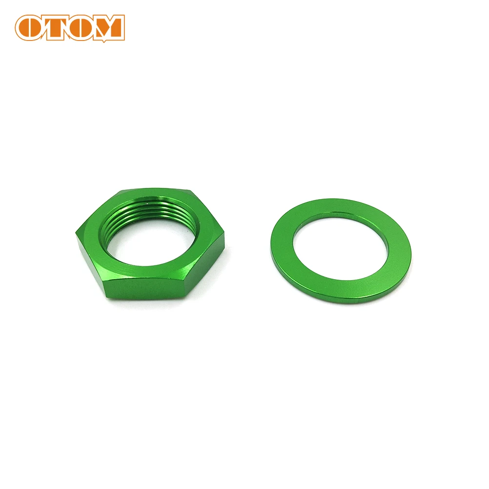 OTOM Motocross CNC Steering Stem Nut M24xP1.5 For KAWASAKI KX125 KX250 KX250F KX250X KX450 KX450X KLX450R Motorcycle Accessories