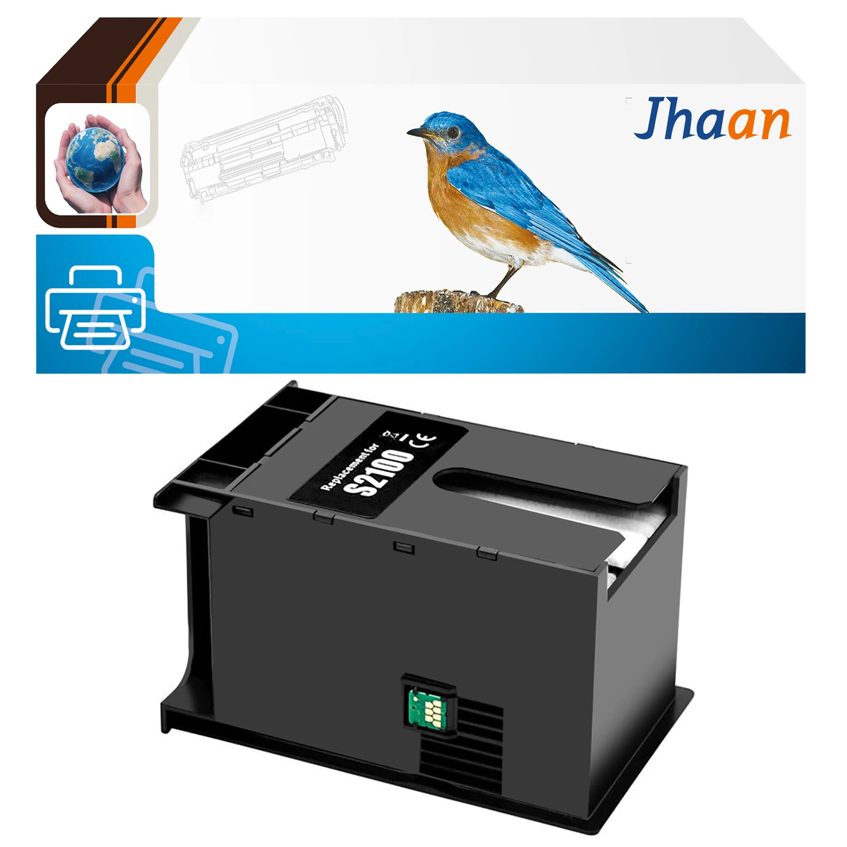 Jhaan S2100/SC13MB Kompatible Tintenwartungsbox Kompatibel mit SureColor SC-F500, SC-F530, SC-F531, SC-F560, SC-F570 – Detail 1