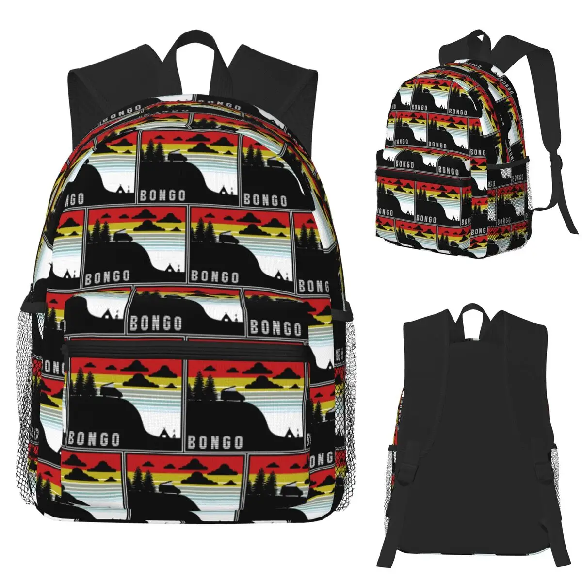 

BONGO Sunset Mazda Bongo Friendee Ford Freda Campervan 1 Student Backpack School Bag Hiking Travel Daypack Bookbag Shoulder Bags